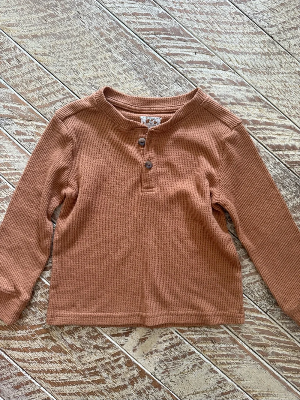 Kids Long-Sleeve Henley Top - Rust The Children’s Place 2t